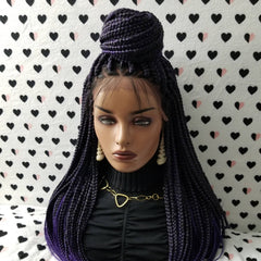 lace front box braid wigs