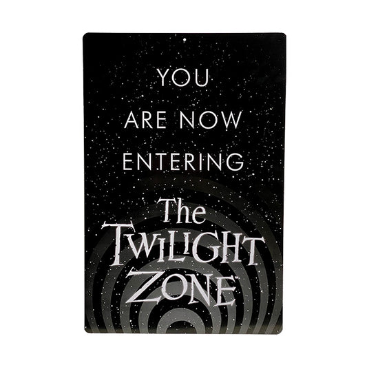 Trick or Treat Studios The Twilight Zone - You Are Now Entering Metal Sign