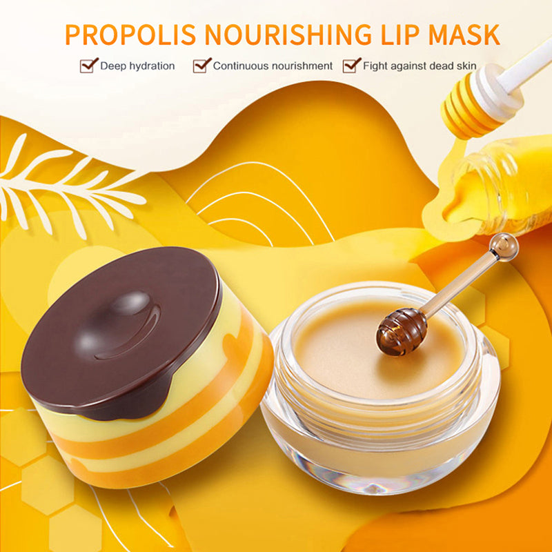 Propolis Moisturizing Lip Mask & Sleep Lip Balm Nourishing & Anti-wrinkle Lip Care