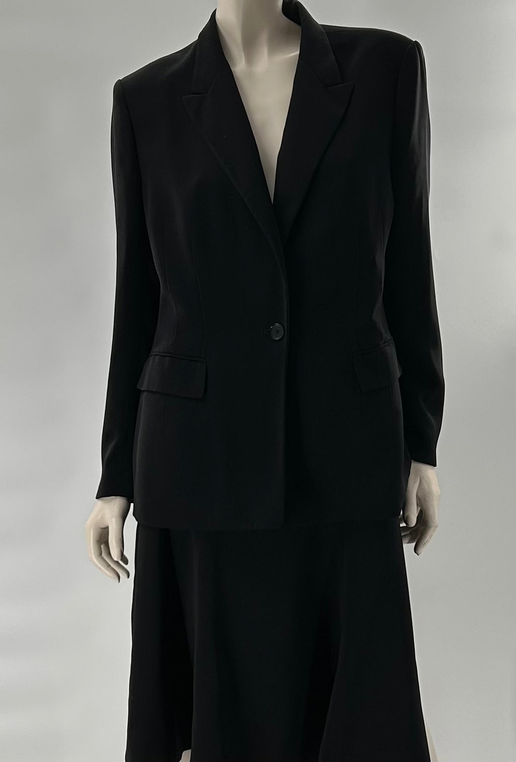 Kasper Plus Size Black Dress Suit