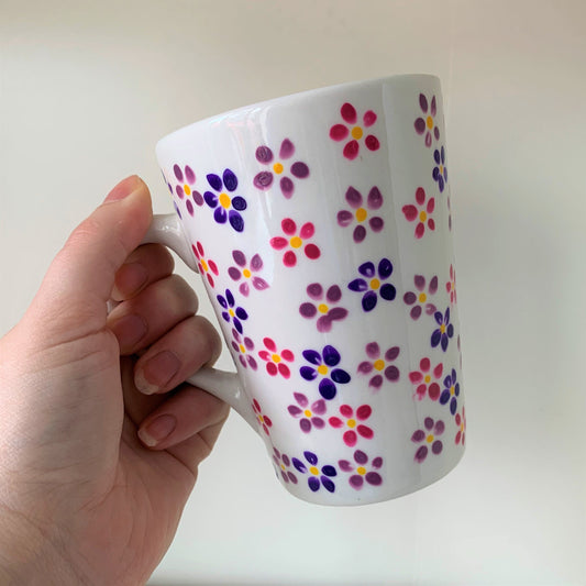 Beautiful Hand-painted Floral Ceramic Mugs – PeauleyHome