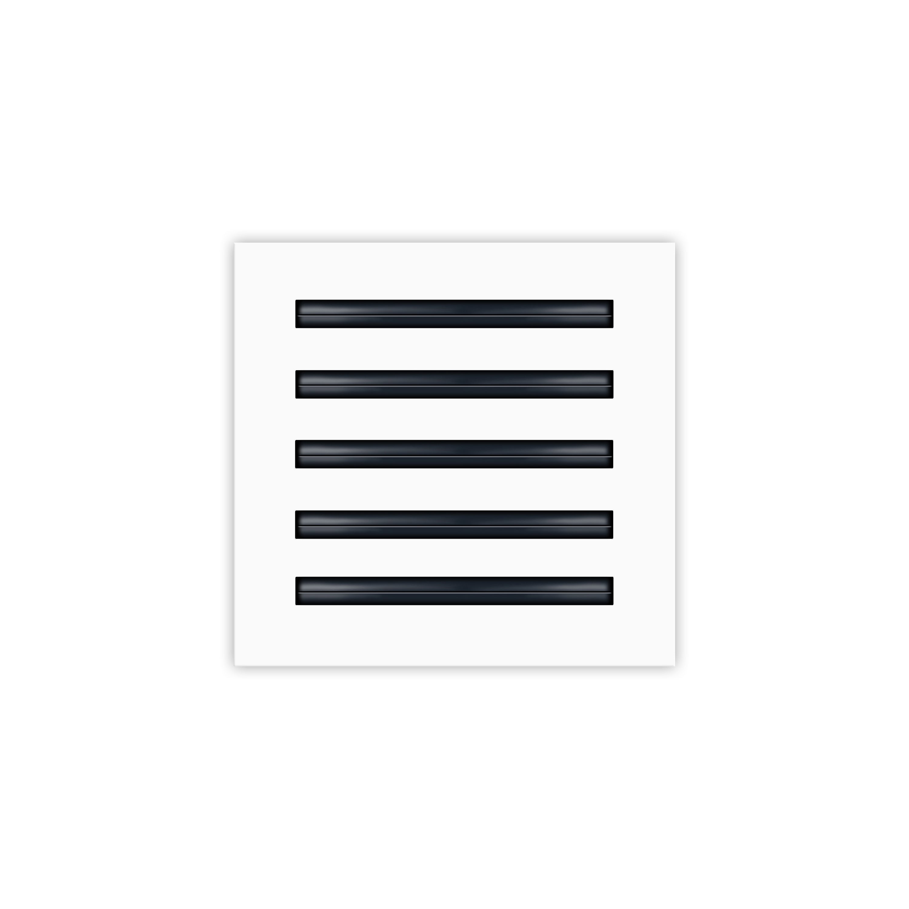 10x10 Modern AC Vent Cover - Decorative White Air Vent - Standard Linear Slot Diffuser - Register Grille for Ceiling, Walls & Floors - Texas Buildmart