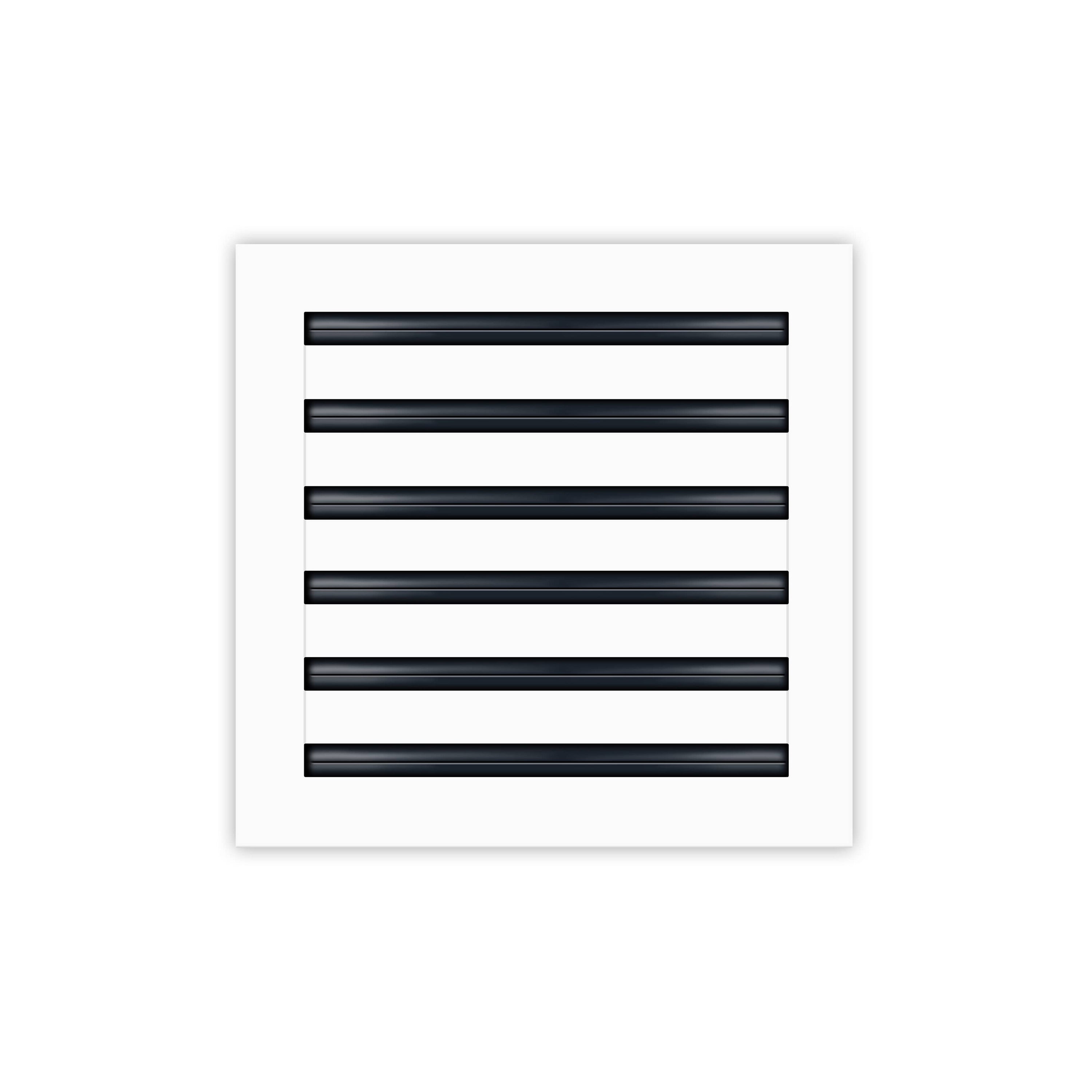 12x12 Modern AC Vent Cover - Decorative White Air Vent - Standard Linear Slot Diffuser - Register Grille for Ceiling, Walls & Floors - Texas Buildmart
