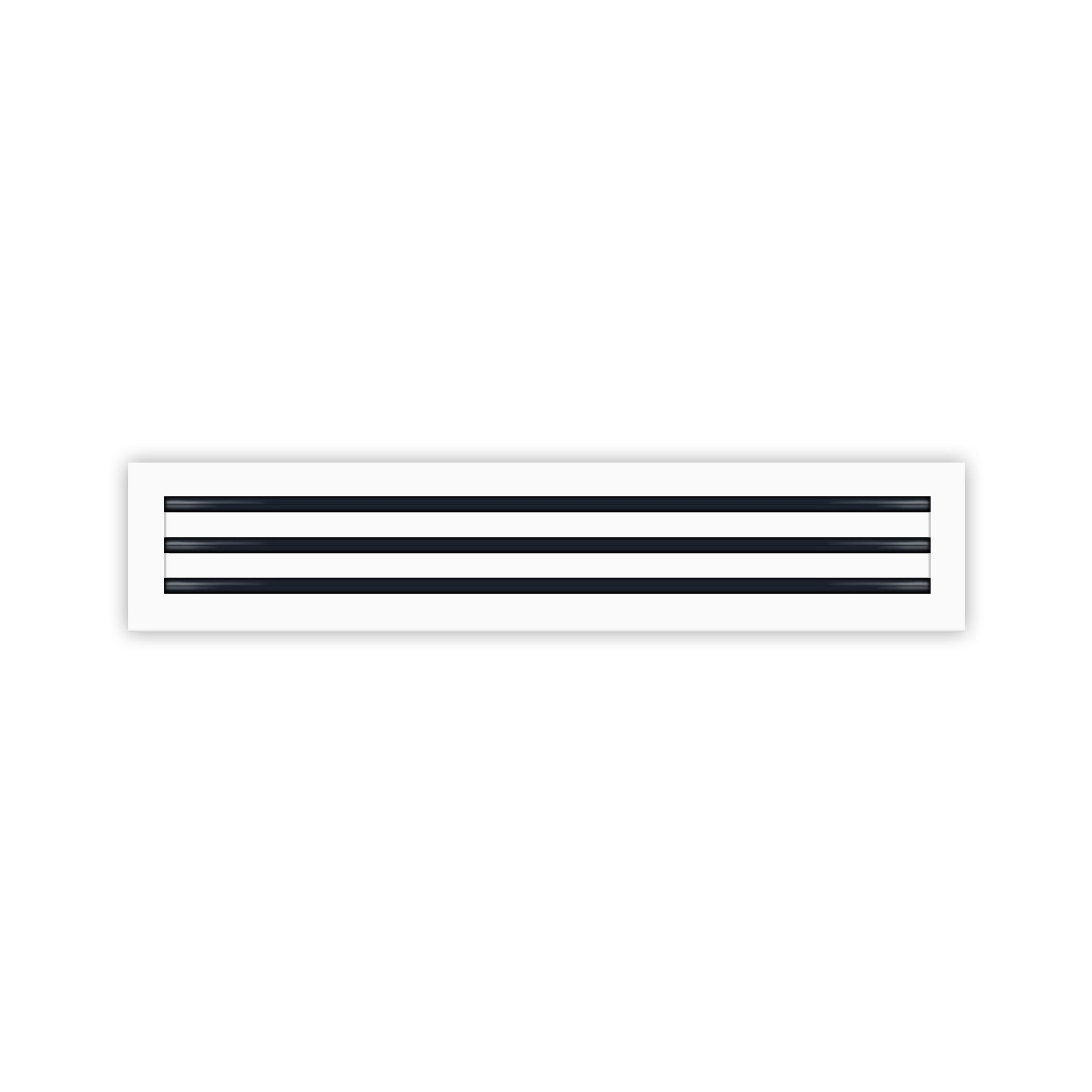 30x6 Modern AC Vent Cover - Decorative White Air Vent - Standard Linear Slot Diffuser - Register Grille for Ceiling, Walls & Floors - Texas Buildmart