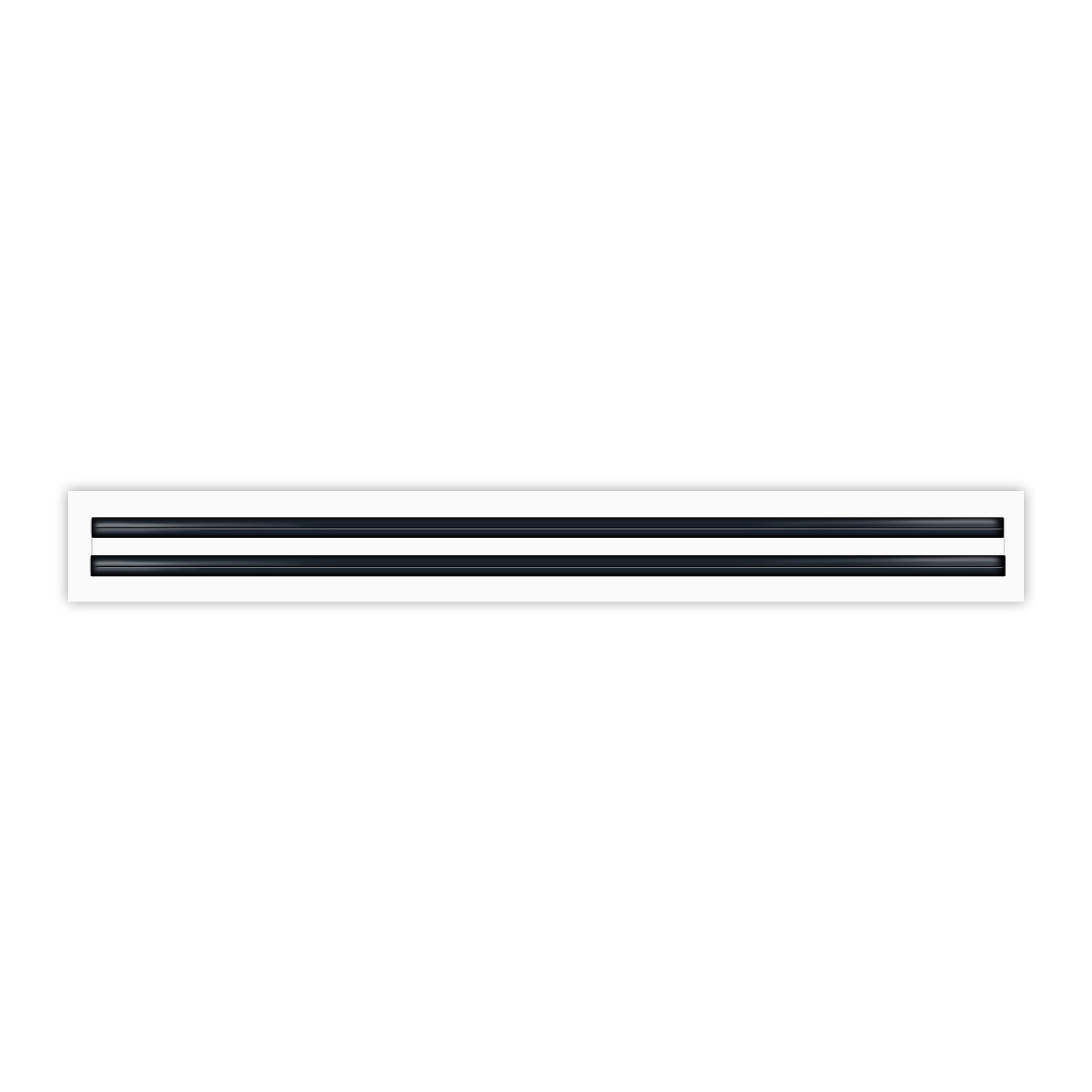 36 Inch Linear Slot Diffuser - (2 Slot) Double Slot - White Decorative Air Vent - Modern AC Vent Cover for Ceiling, Walls & Floors - Texas Buildmart