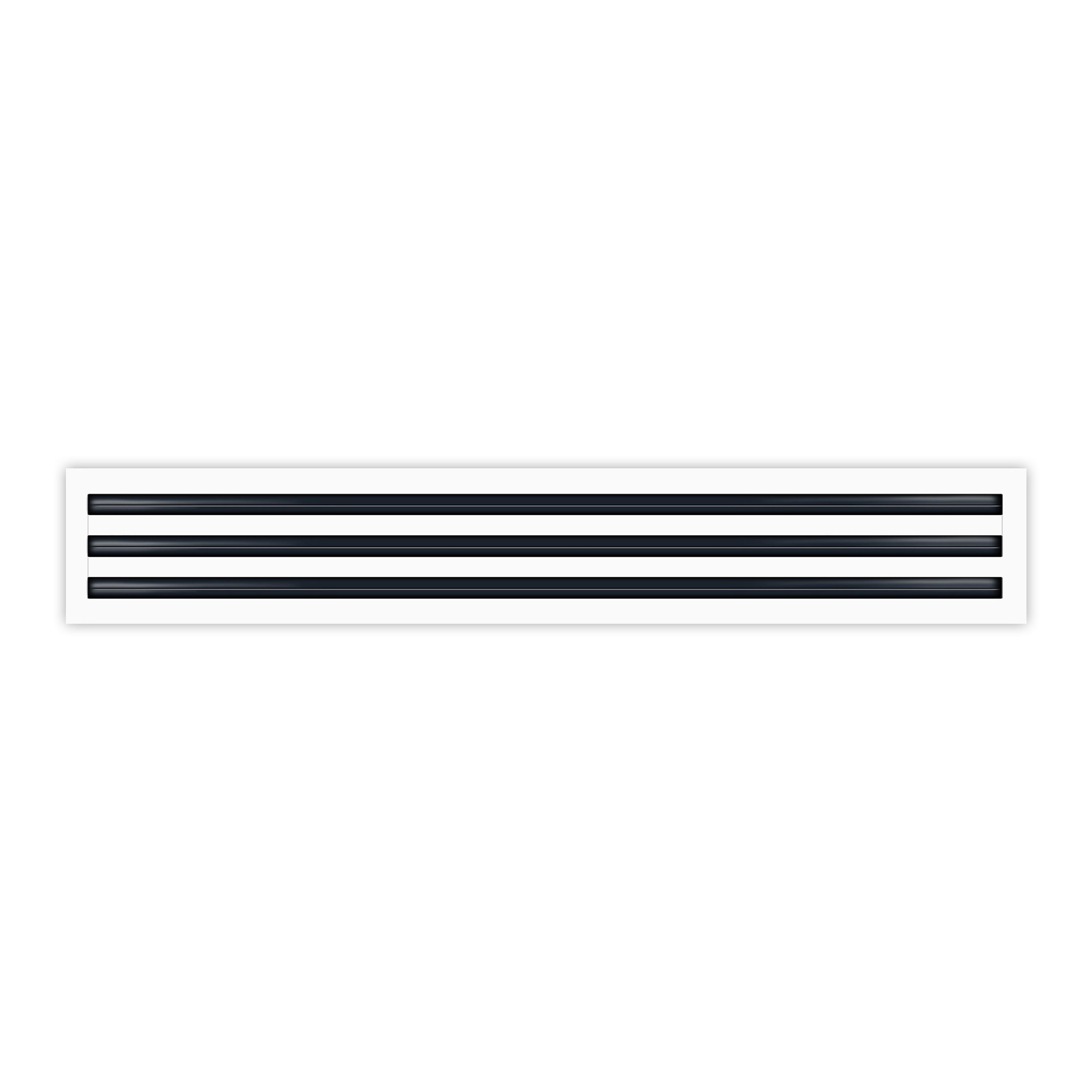 36 Inch Linear Slot Diffuser - (3 Slot) Triple Slot - White Decorative Air Vent - Modern AC Vent Cover for Ceiling, Walls & Floors - Texas Buildmart