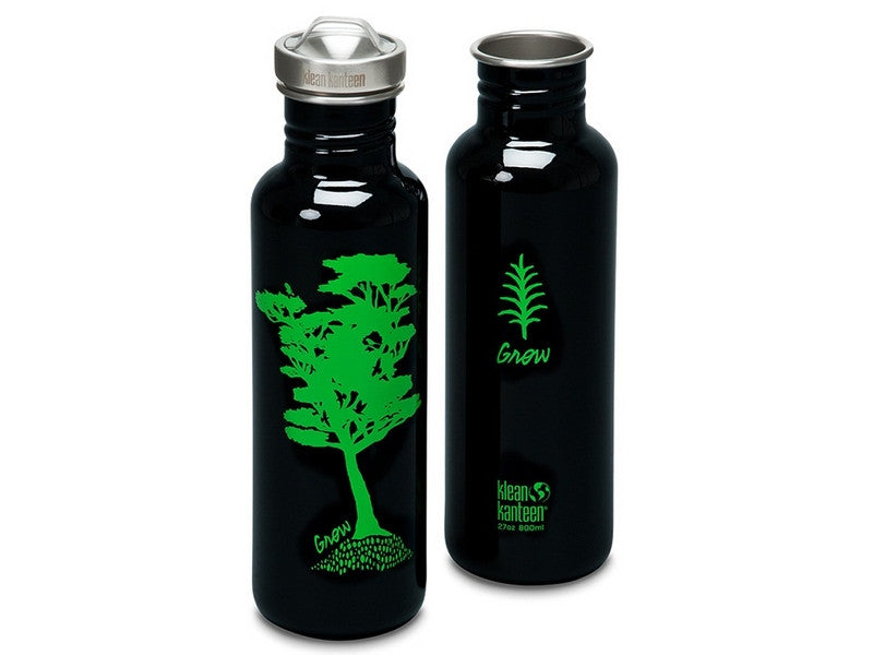 Klean Kanteen Reflect 27 oz. Bottle with Bamboo Cap - Brushed Stainless