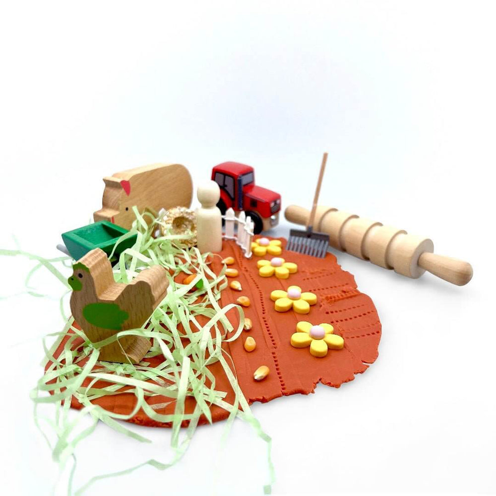 Natural Wood Playdough Tools - Blossom & Bloom Kids