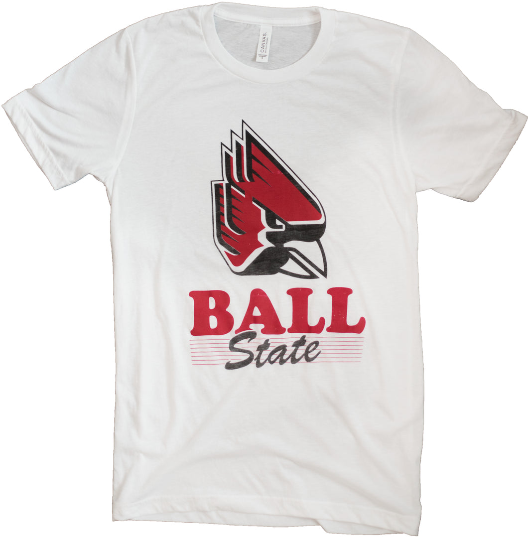 Vintage Ball State Logo Triblend T- Shirt | Hoosier Proud