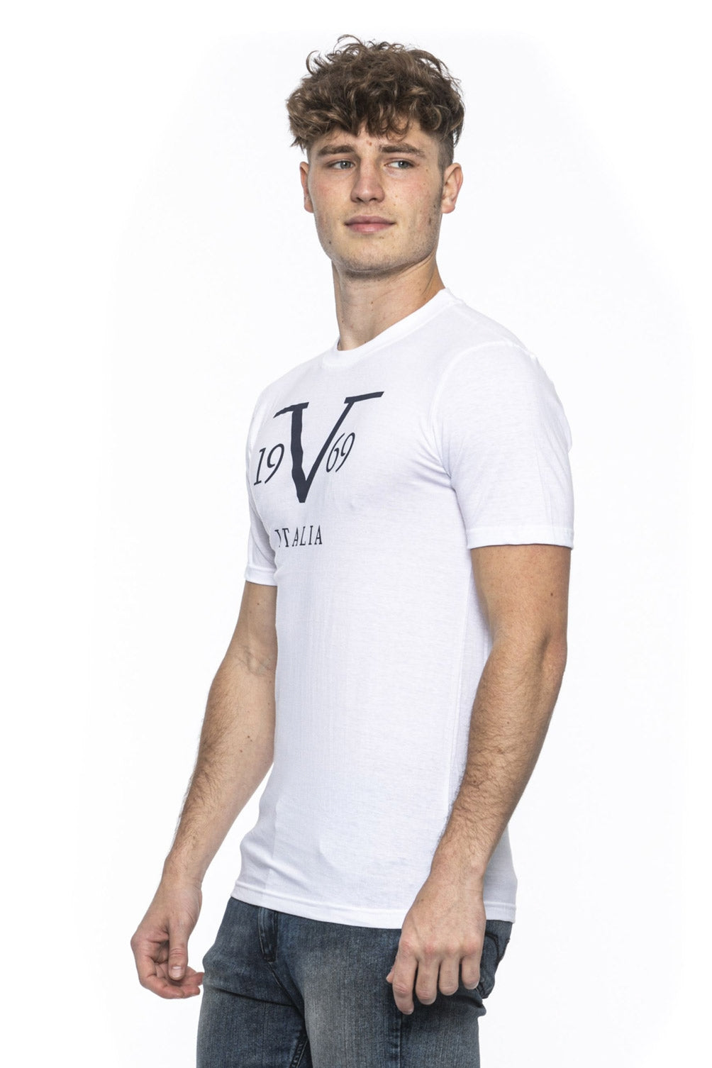 19V69 Italia Mens T-Shirt White RAYAN WHITE – 19v69 Italia