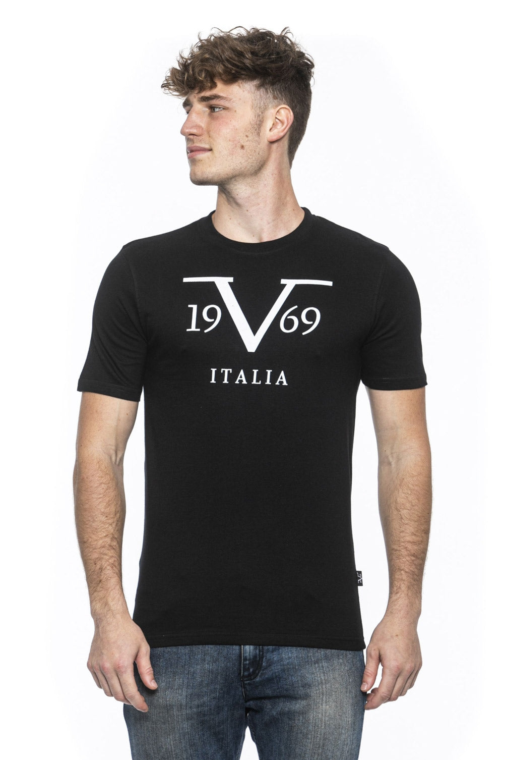 19V69 Italia Mens T-Shirt Black RAYAN BLACK – 19v69 Italia