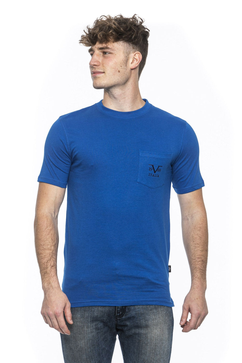 19V69 Italia Mens T-Shirt Blue RAYAN ROYAL BLUE