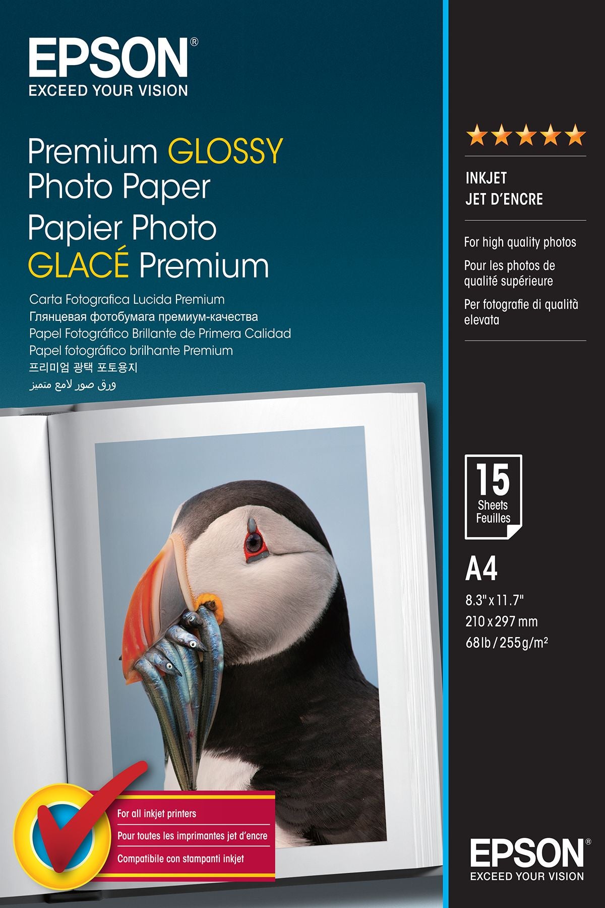 Epson Premium Glossy Photo Paper papier photos A4 Brillant premium Epson