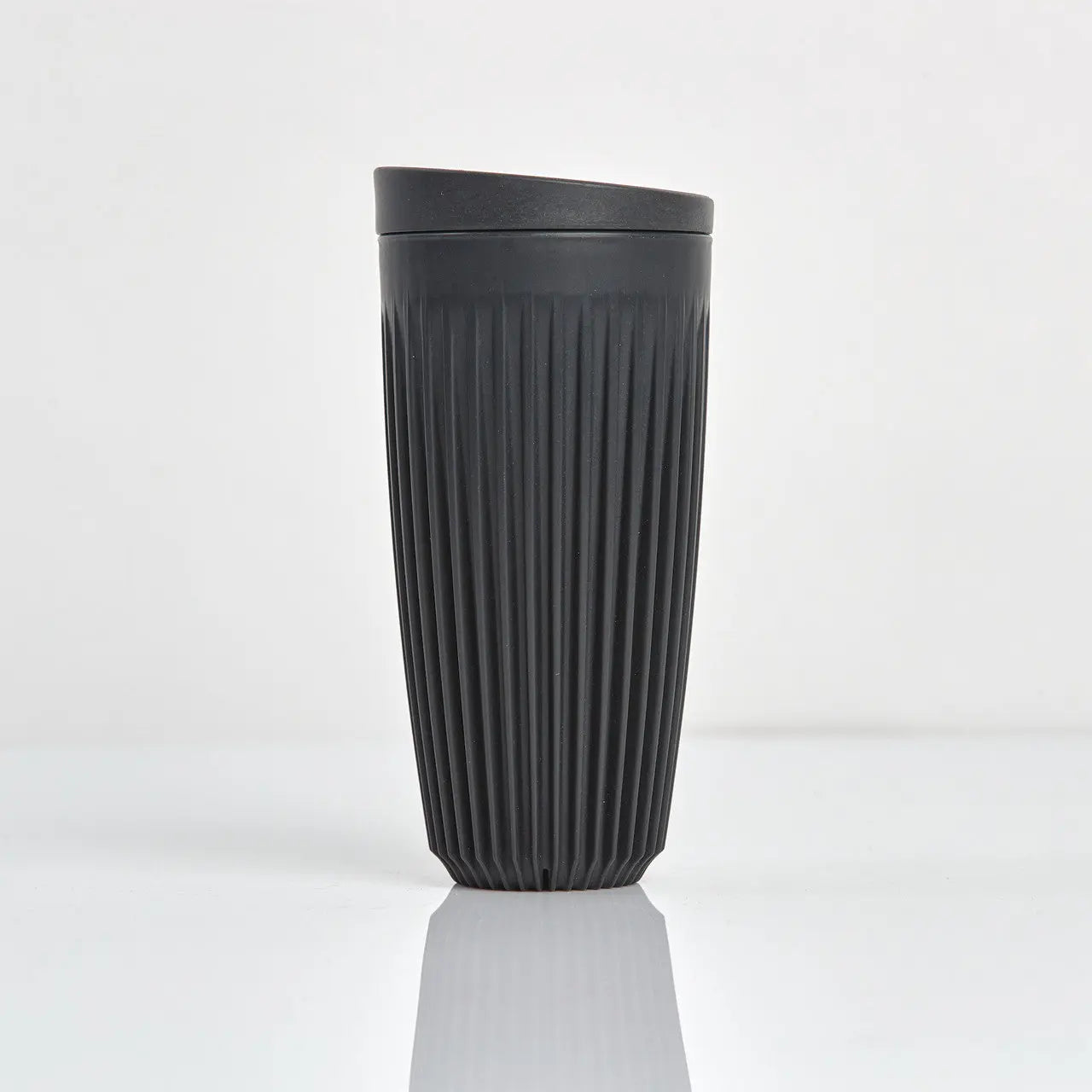 Huskee Cup | Reusable Cup with Lid 16oz/473ml Charcoal - petitstresors