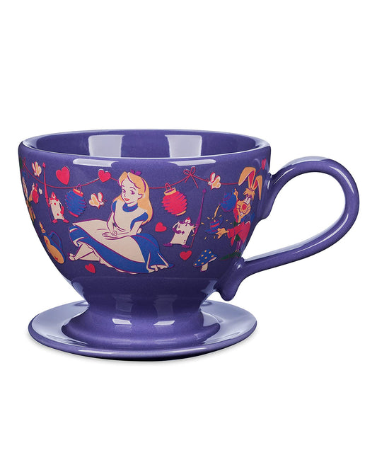 Alice in Wonderland Stacked Teacups 3D Sculpted Mug Silver Buffalo