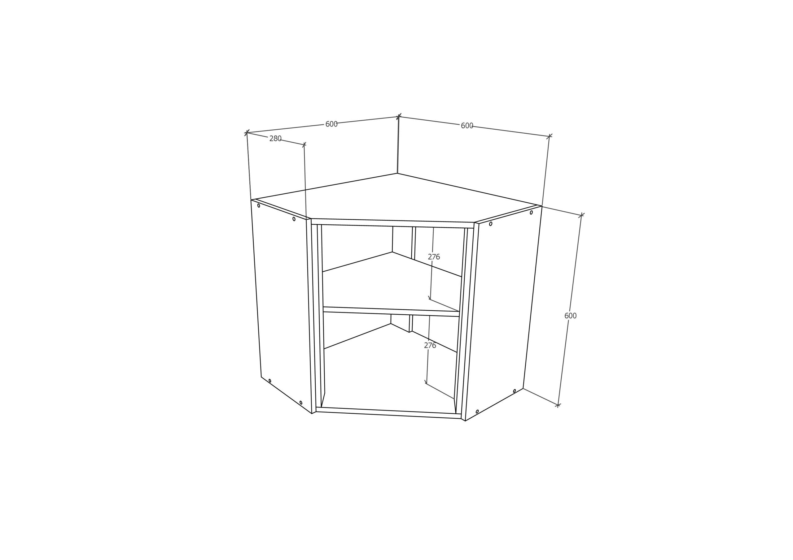 Corp Superior Colt Karo, Antracit/Alb, 60 x 60 x 60 cm (2)