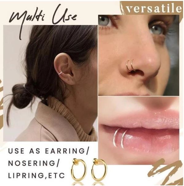 Non-Piercing Retractable Earrings