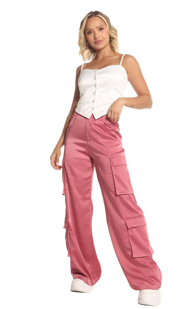 Falda larga rosa – Alma Women Boutique