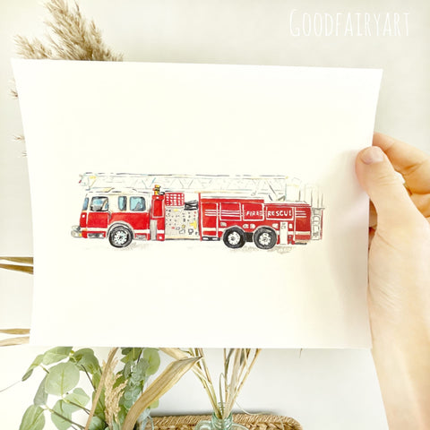 Firetruck painting