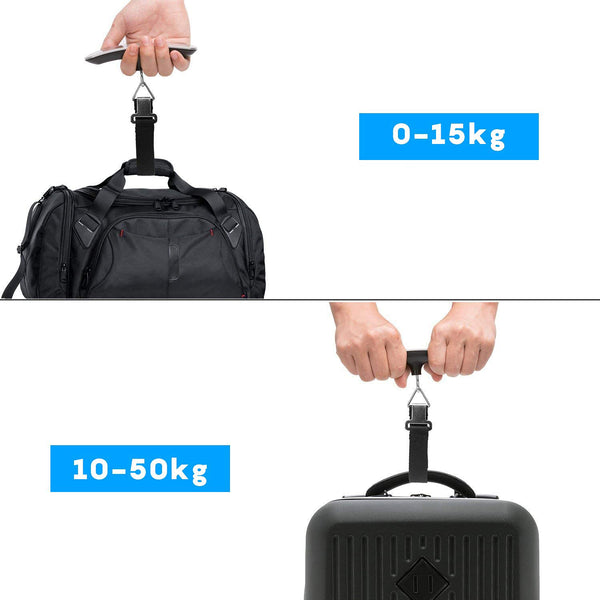 BONTOUR Bőröndmérleg, digitális kézi mérleg, LCD kijelző, maximum 50 kg