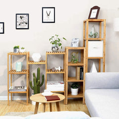 Rattan bathroom shelves