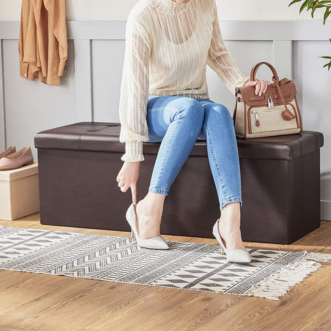 Storage bench in the hall