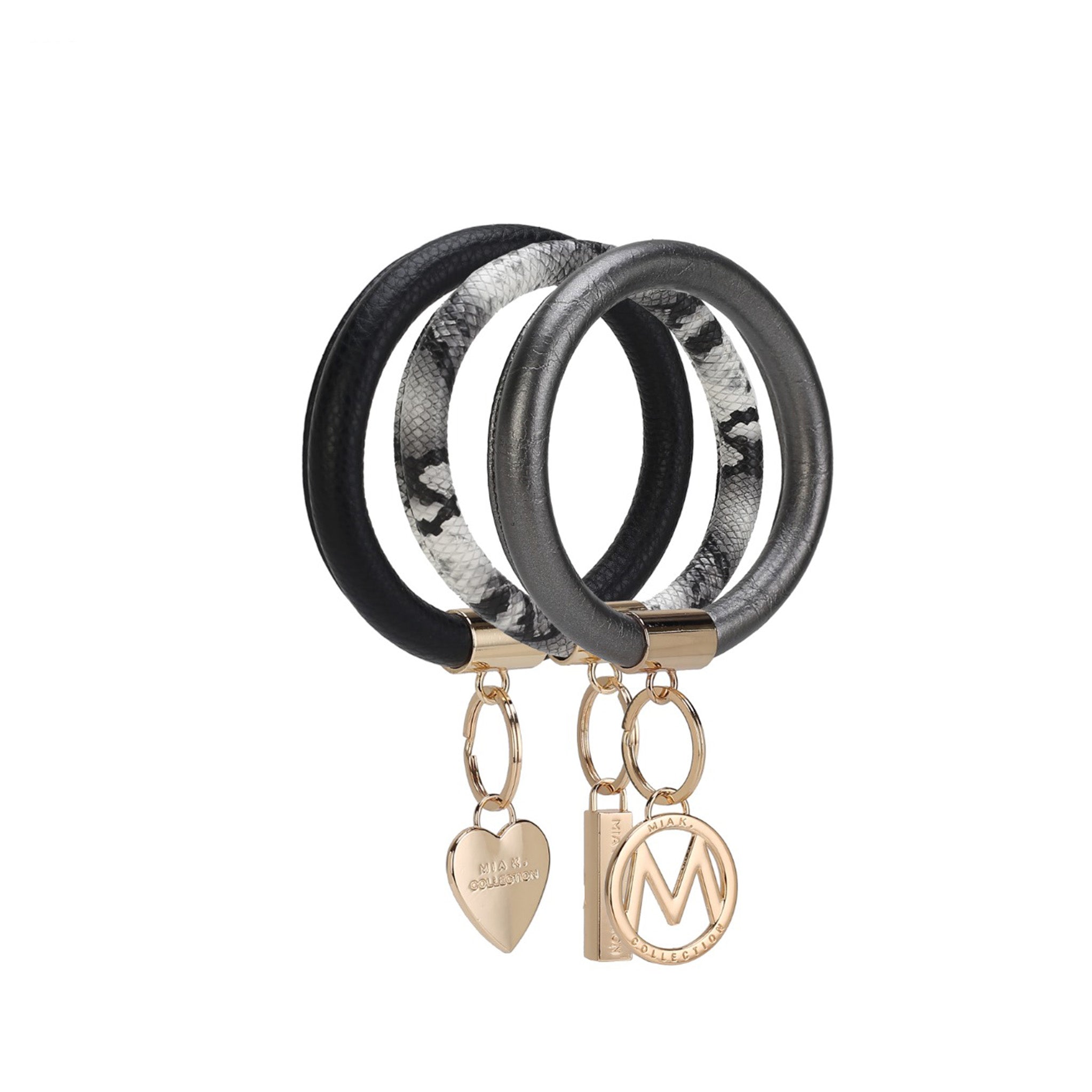 MKF Collection - Jasmine Bangle Bracelet Keyring Set image 2