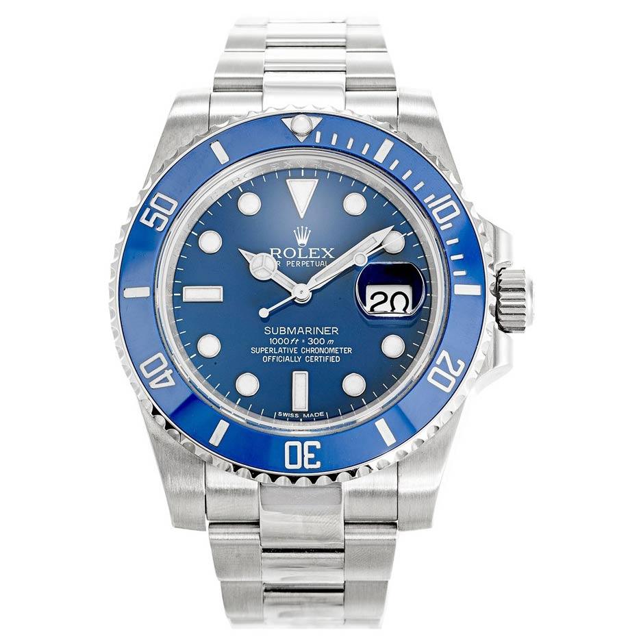 rolex submariner blue dial blue ceramic bezel