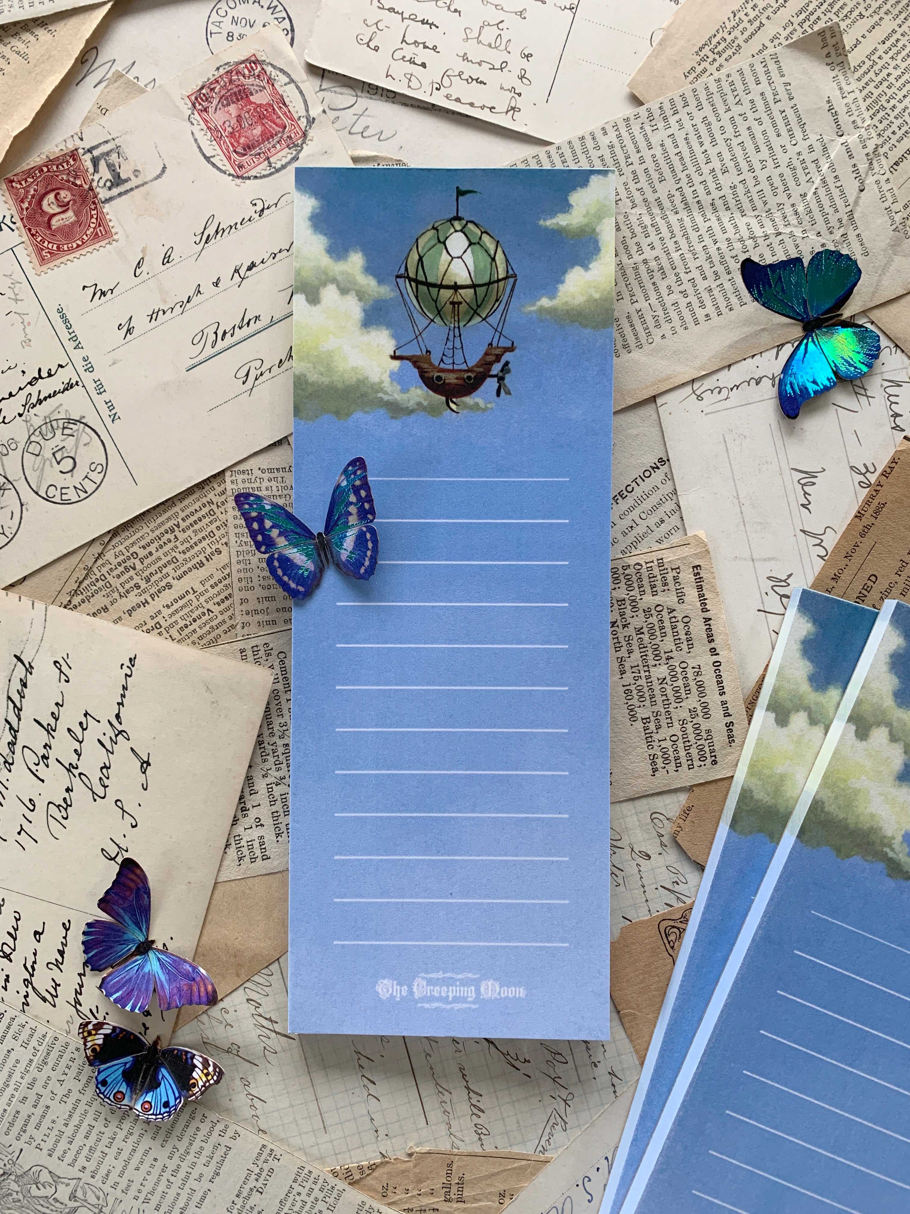 Flying airship notepad