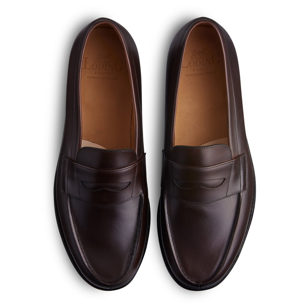 Chaussures Delaware Richelieu LOUIS VUITTON T 45,5FR cuir marron - VALOIS  VINTAGE PARIS