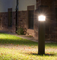 Garden bollard lights night