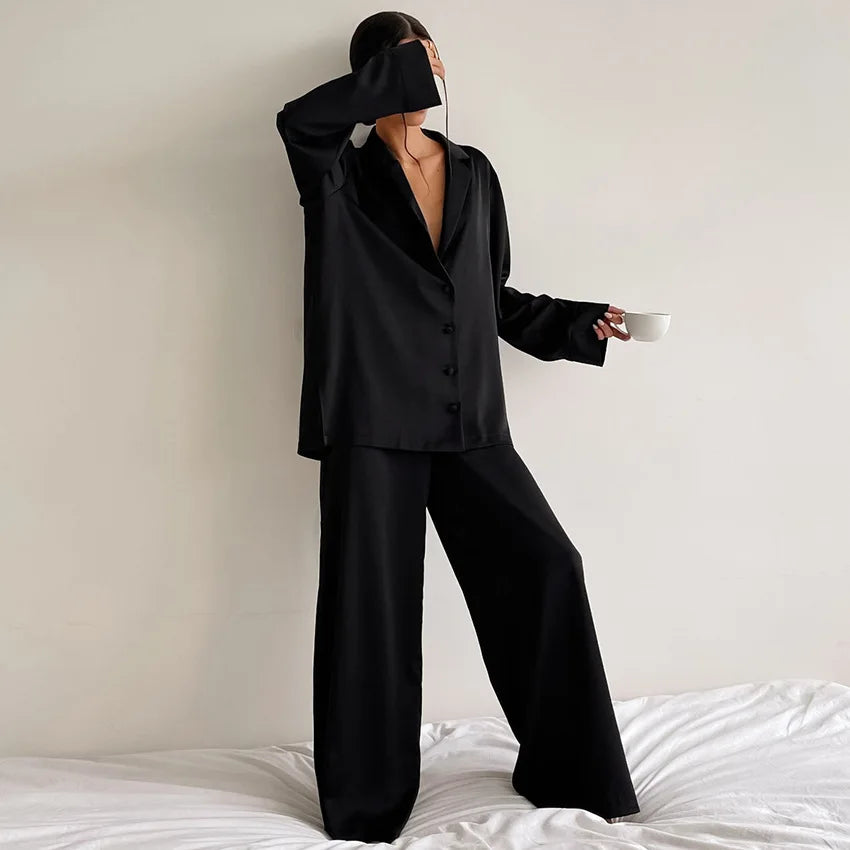 Stylish European & American Women's Home Pajama Set - Image 14