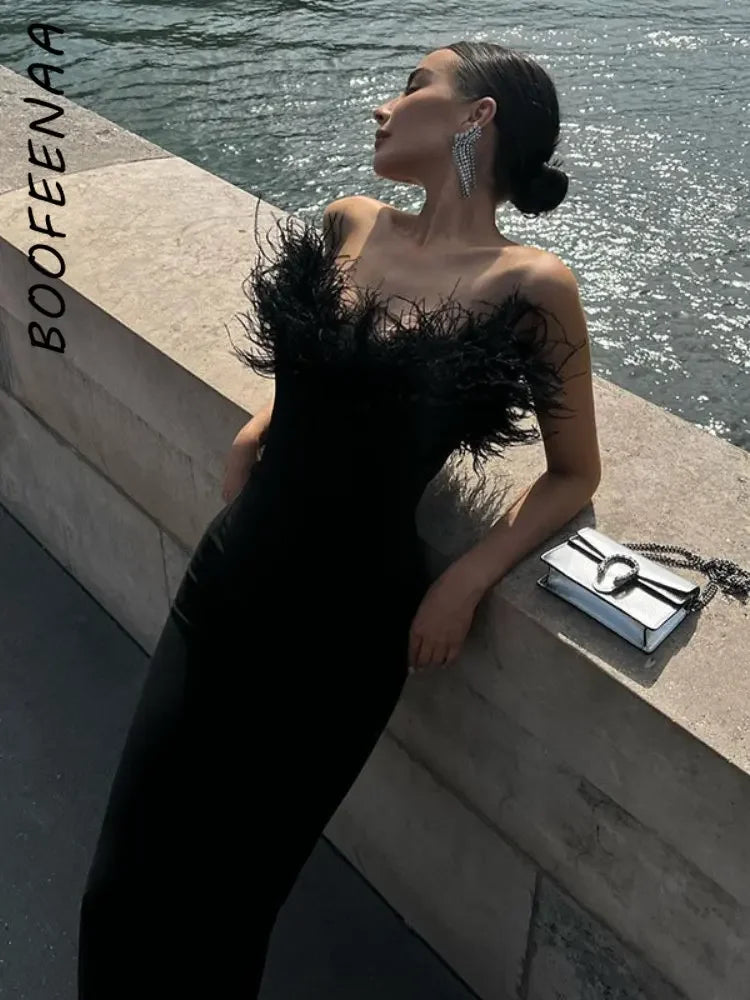 Backless Long Maxi Dress - Elegant Cocktail Evening Gown - Image 5