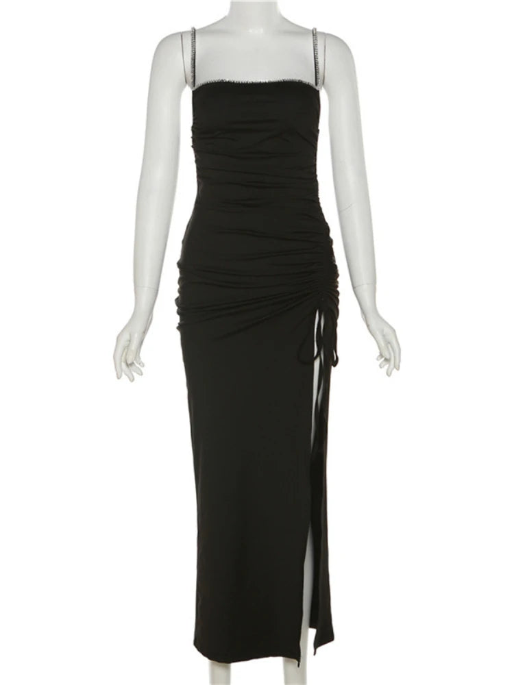 Stunning Spaghetti Strap Bodycon Midi Summer Dress for Women - Image 6