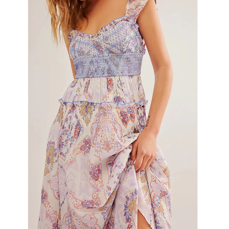 Stylish Women's Sweetheart Neck A-Line Party Dress - Image 6