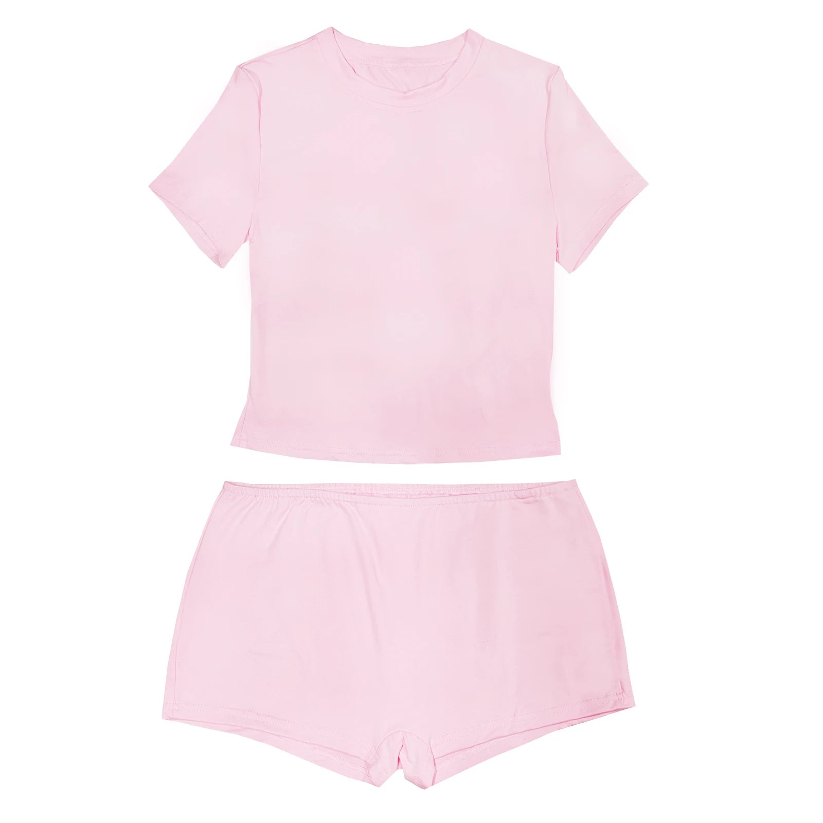 Kawaii 2-Piece Casual Outfit Set: Crop Top + Shorts Suit - Image 6