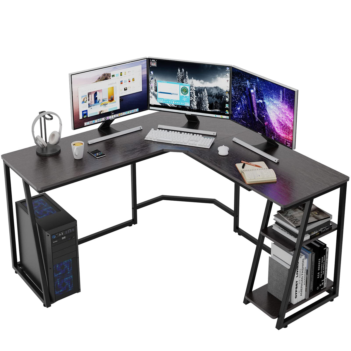 large l shaped desk home office