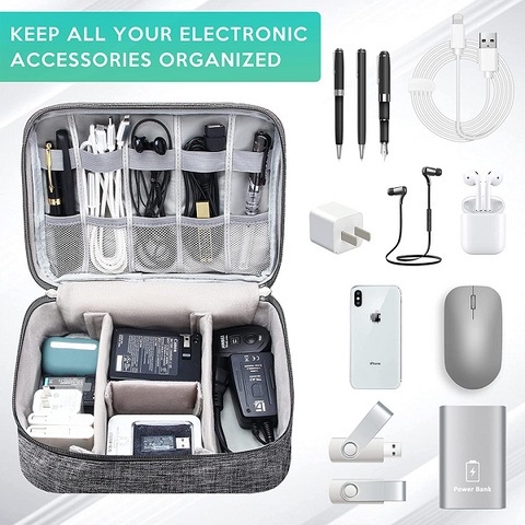 Electronics Travel Organizer Case