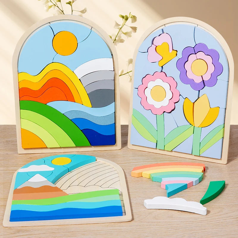 Puzzle en bois Éducassetête-Soleil