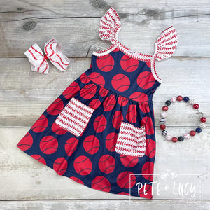Take Me Out to the Ballgame: Dress - Tiny Tiana's Boutique