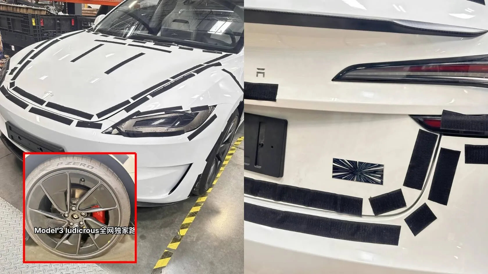 Tesla Model 3 Ludicrous leaked photos