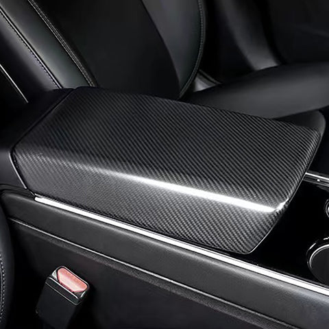 Carbon Fiber Armrest Cover For Tesla Model 3 / Y