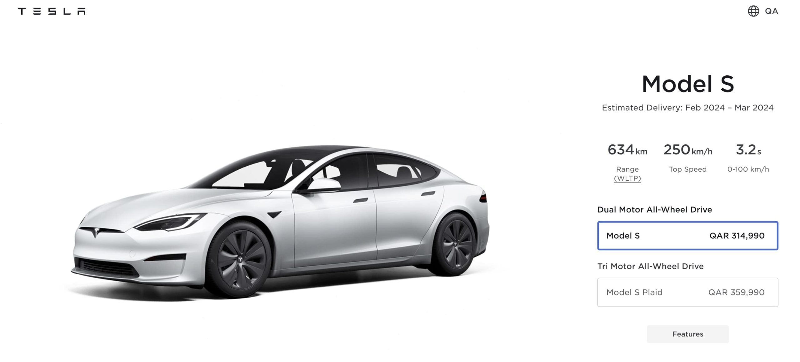 Tesla Model S Configurator Qatar Scaled