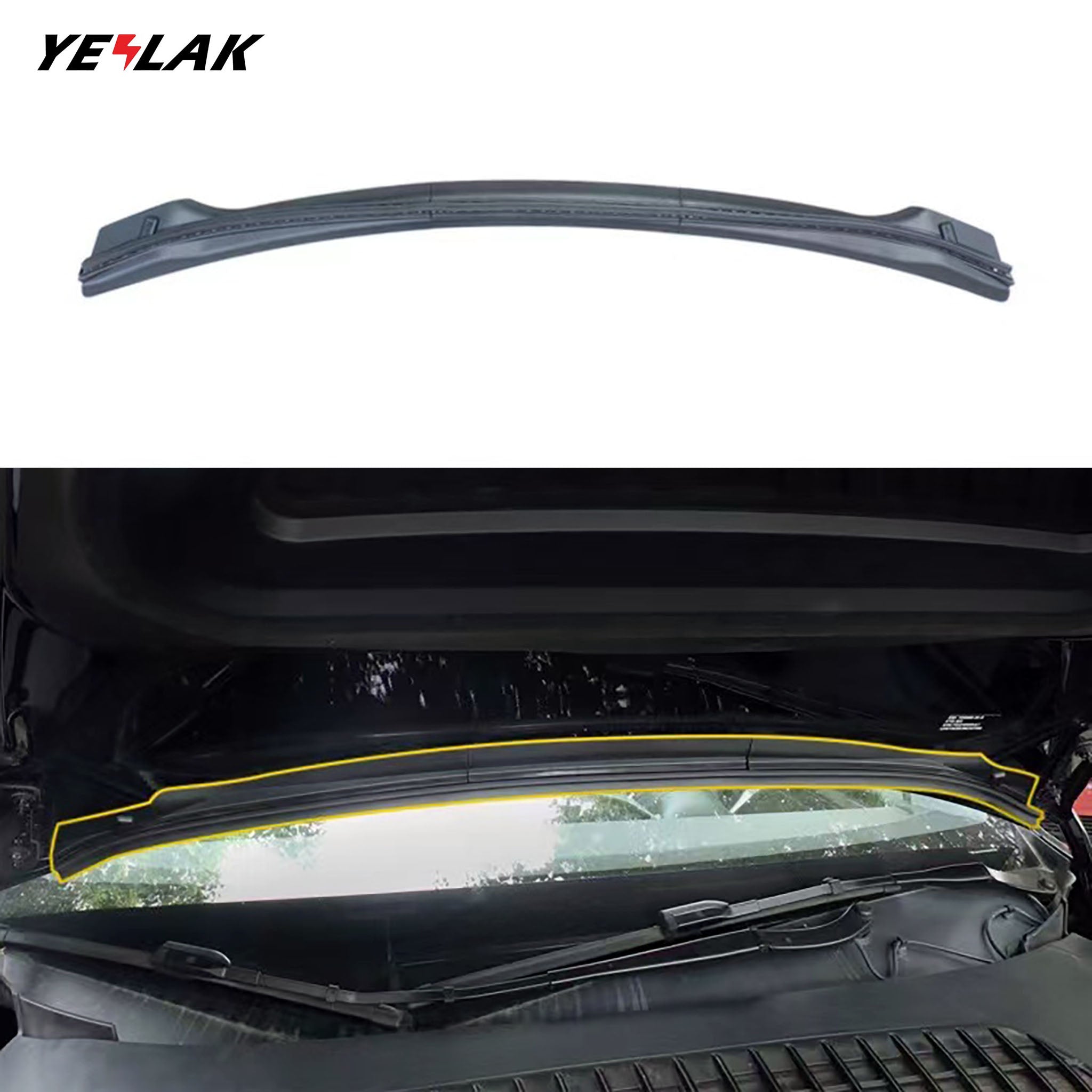 Front Waterproof Chassis Cover Water Strip For Tesla Model 3 and