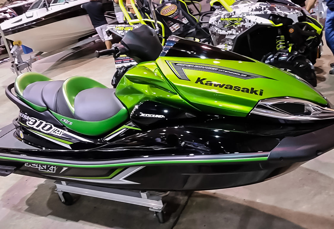 Green Kawasaki Jet Ski show case image