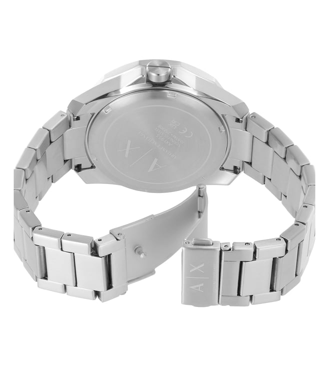 Armani Exchange Quartz 44 mm Grey Dial Stainless Steel Analog Watch fo