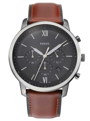 Eco Skw6765I Espresso Chronograph Leather Skagen Ancher Watch