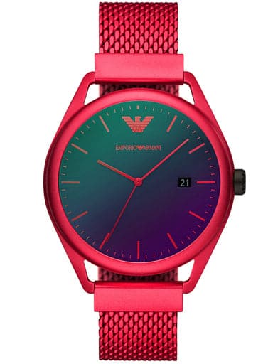 Emporio Armani Matte Red Aluminum Watch - Kamal Watch Company