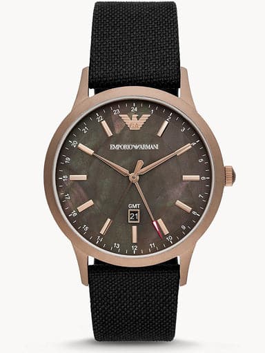 Emporio Armani Dual Time Black Watch AR11414