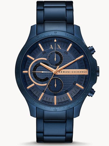 Armani watch sales blue colour